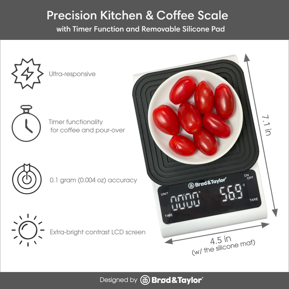 Precision Kitchen & Coffee Scale with Timer